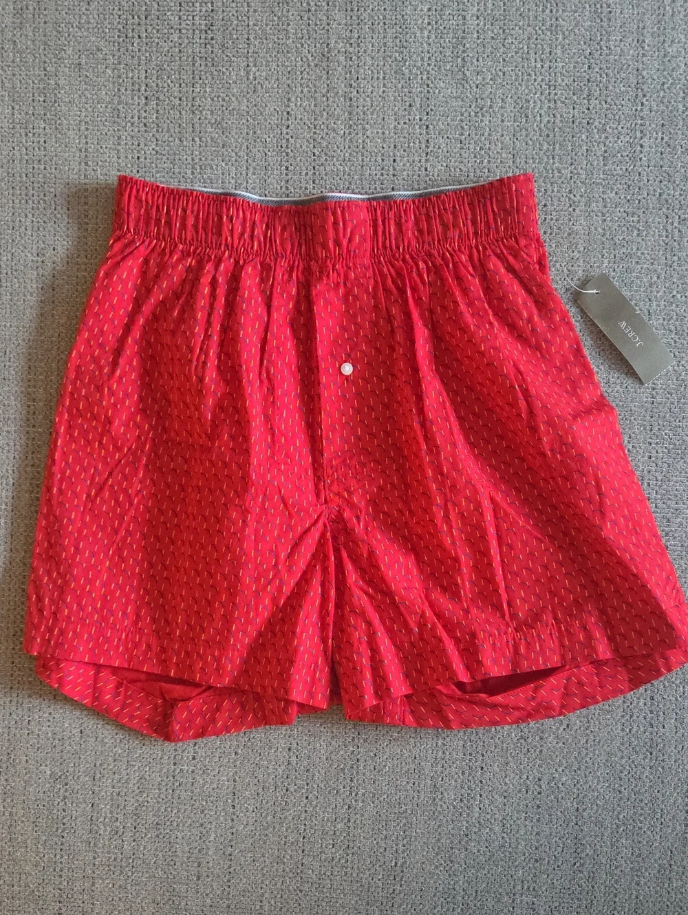 J. Crew Red Patterned Men's Boxers